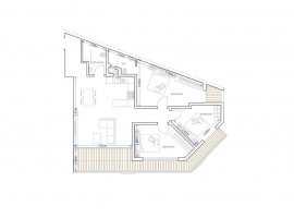 MTARFA - Corner brand new three bedroom apartment with nice terrace - For Sale