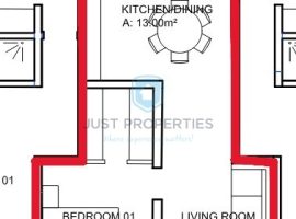 QAWRA - NEWLY-BUILT ONE-BEDROOM APARTMENT WITH FRONT BALCONY - FOR SALE